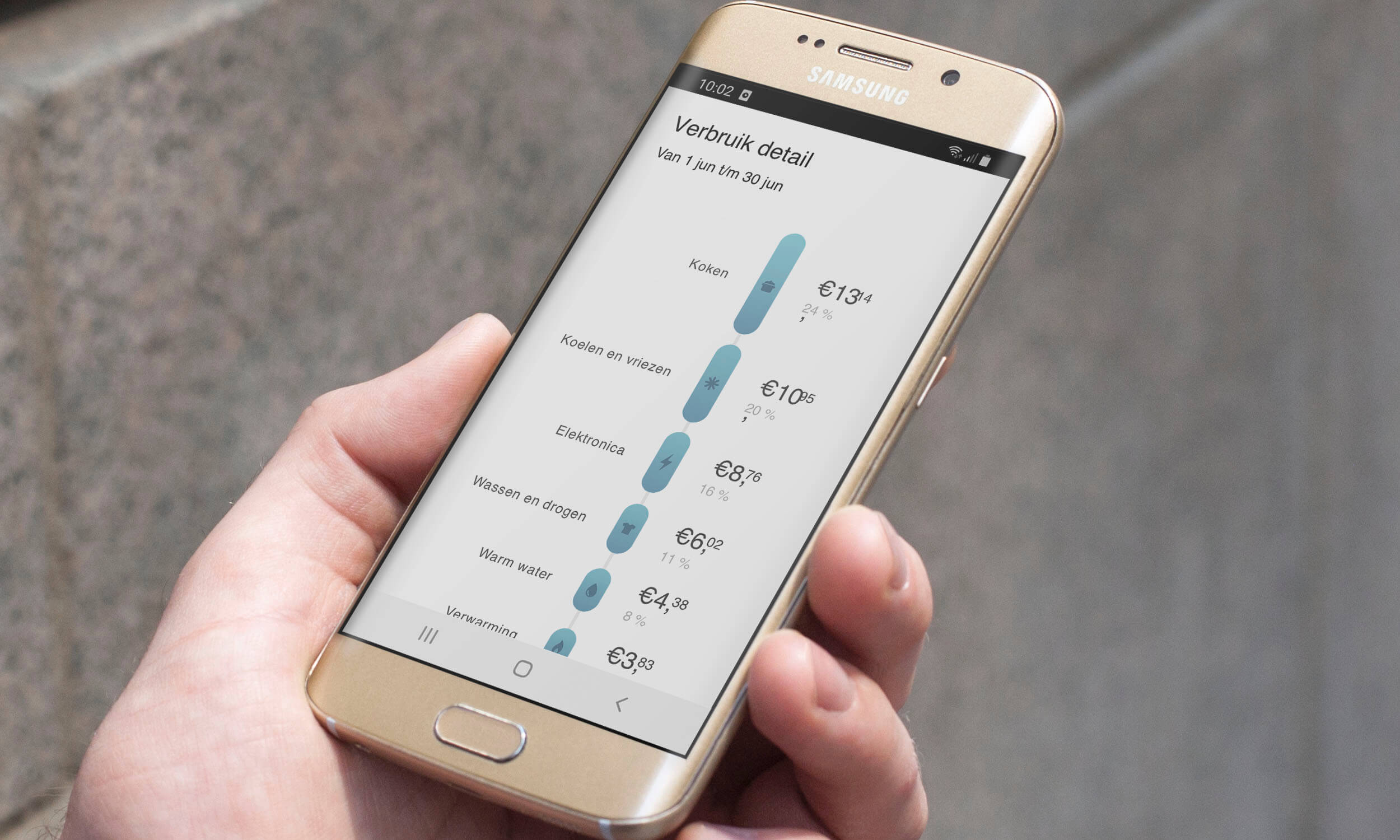samsung android telefoon met oxxio App