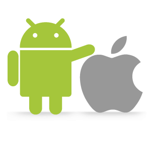 Android en Apple logo